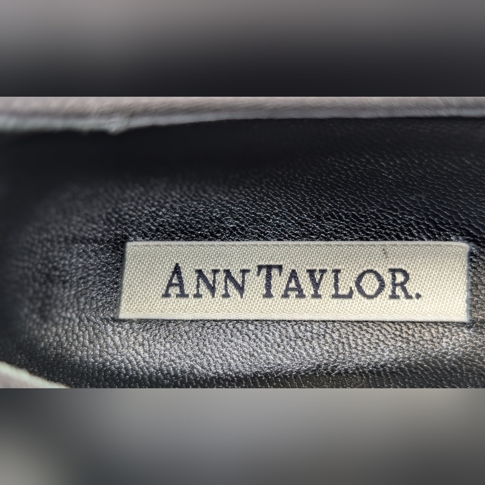 Ann Taylor NiNa Satin Ballet Flats with Bows/Leather Soles Women Size 8 M - Picture 10 of 17